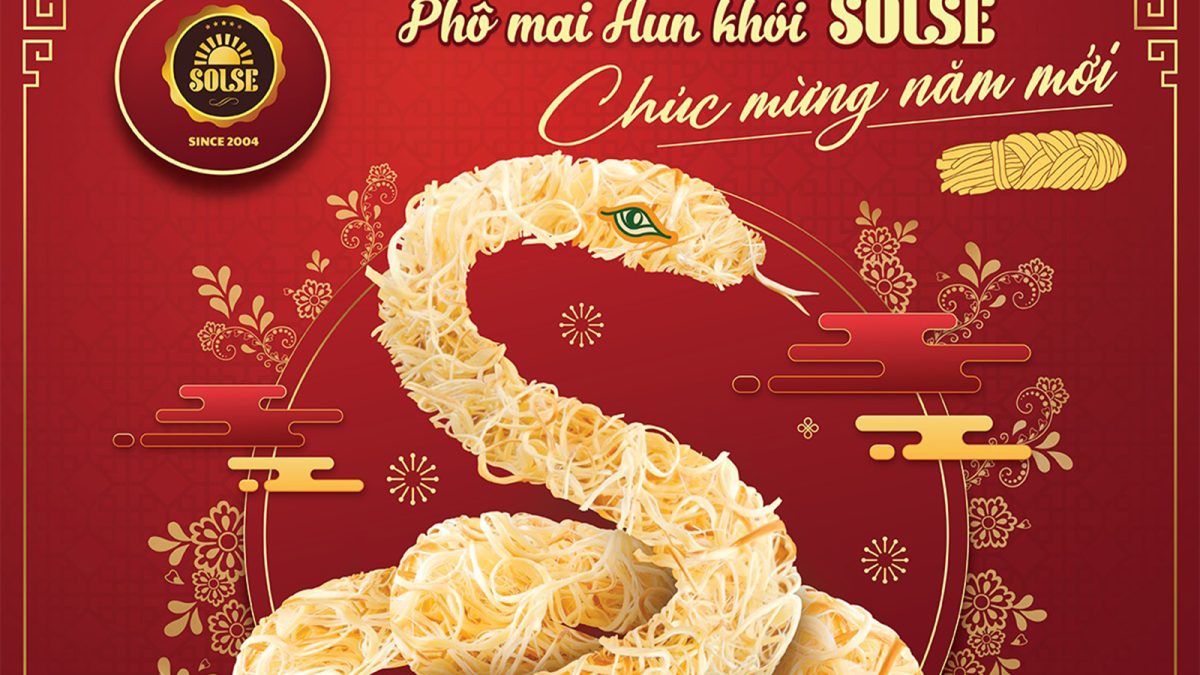 Phô mai Hun khói SOLSE chúc mừng năm mới Ất Tỵ 2025