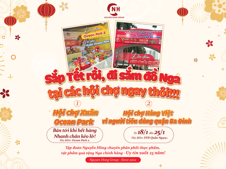 Gian hàng Nga của Nguyễn Hồng dự kiến thu hút hàng nghìn lượt khách tại các hội chợ chào Xuân Ất Tỵ 2025