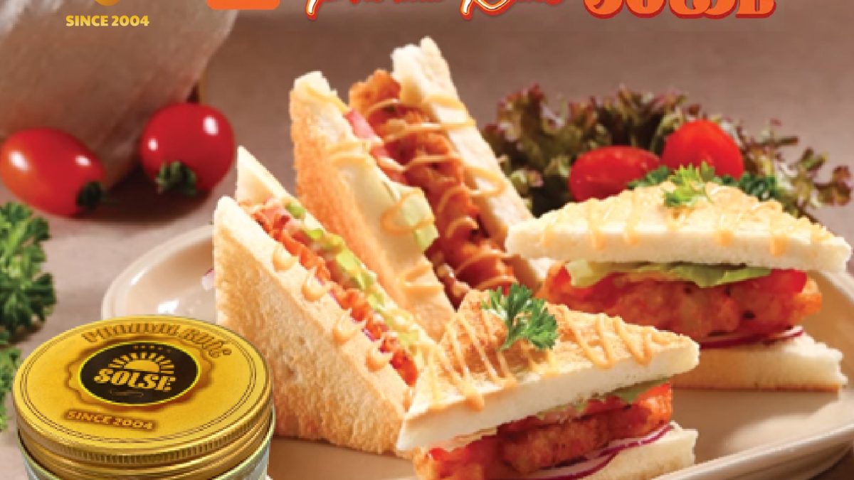 Sandwich kẹp tôm rắc Phô mai Ruốc SOLSE