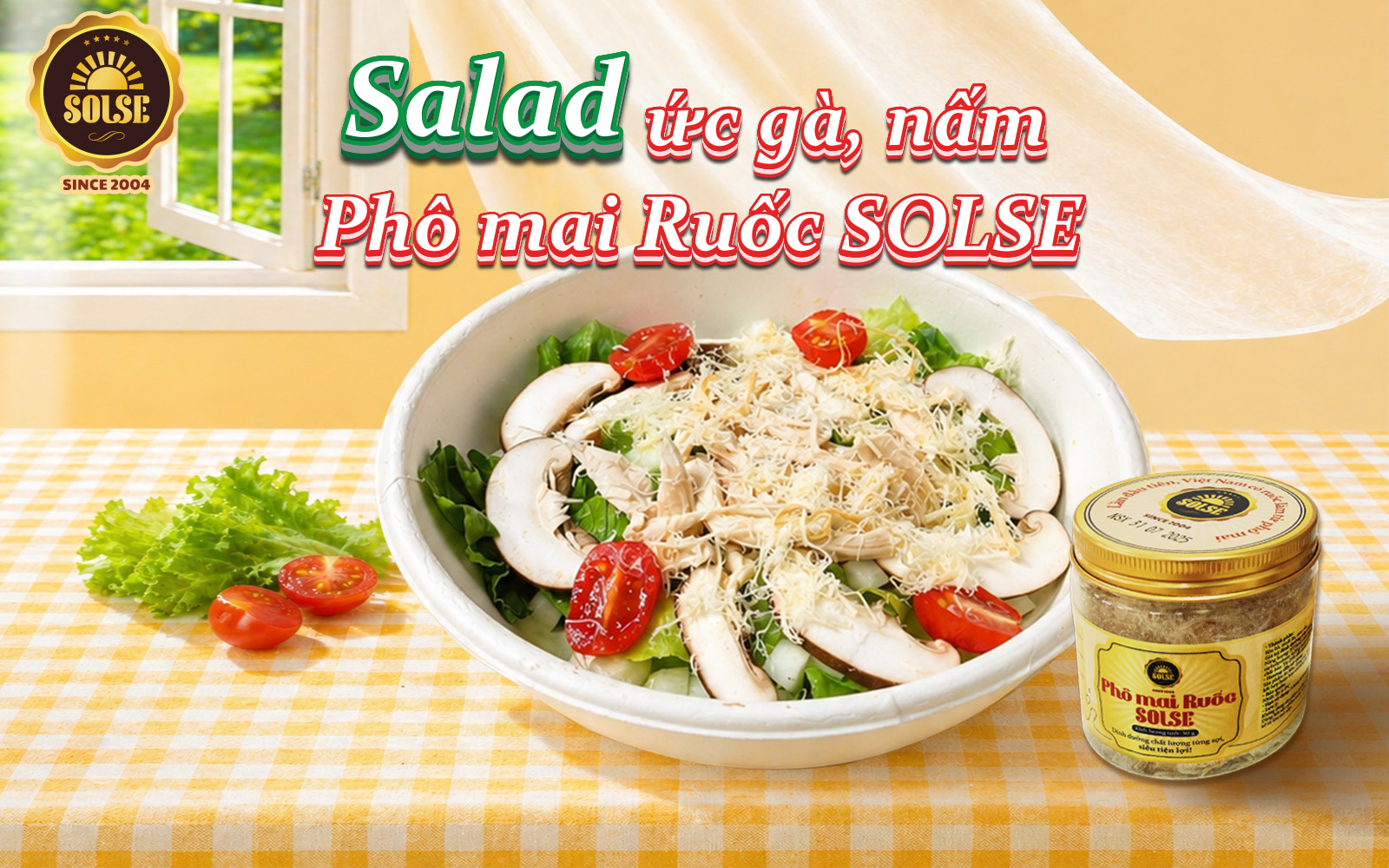 Salad rau củ giòn với Phô mai Ruốc SOLSE